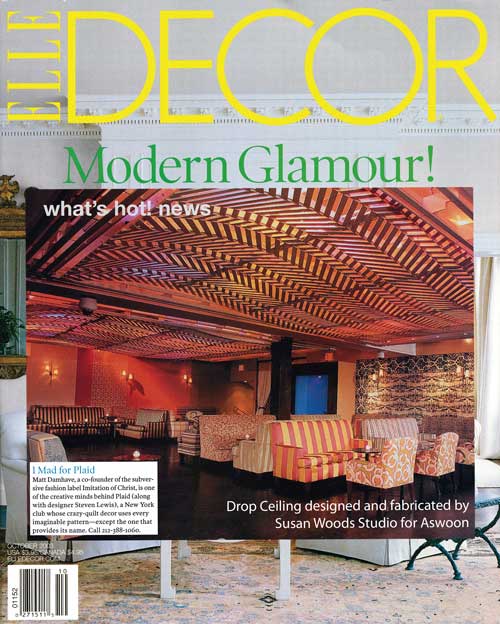 Aswoon, night club, drop ceiling, Plaid