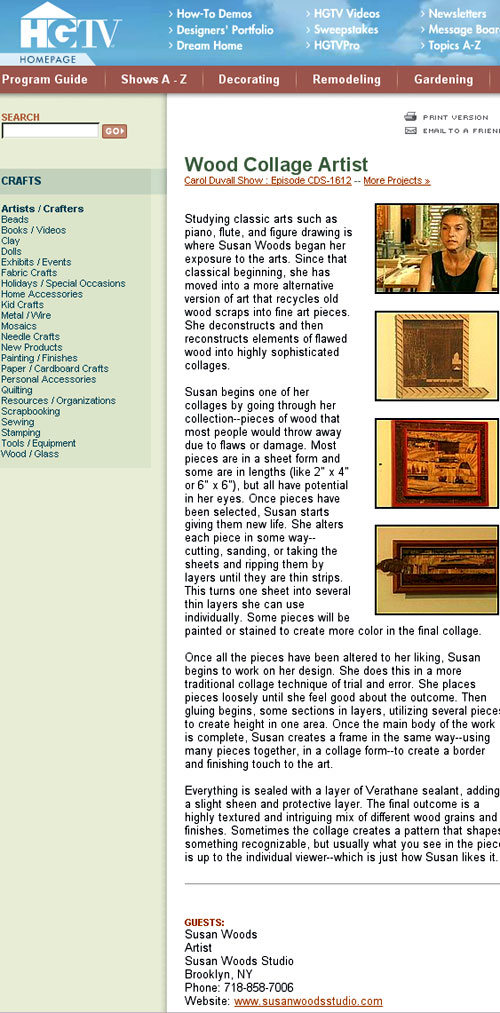 Carol Duvall, Home & Garden TV